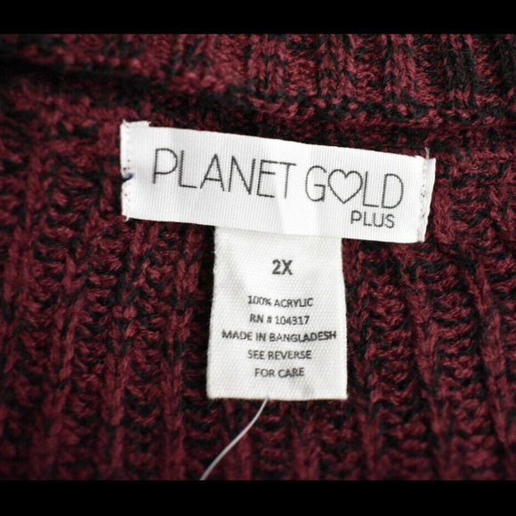 Planet Gold Women's 2x Trendy Plus Size Sweater - Picture 8 of 8